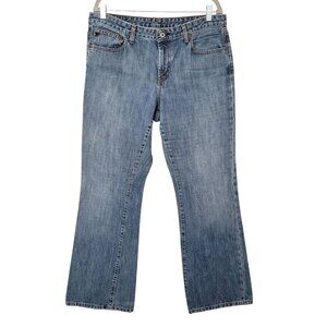 Polo Ralph Lauren Kelly Jean Womens Size 14 Blue Mid-Rise Bootcut Denim Jeans